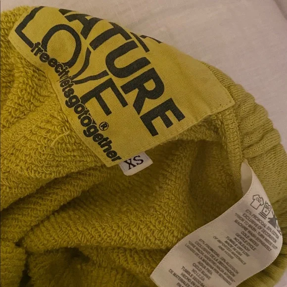 freecity Bright Yellow / green Joggers small women’s - Picture 2 of 5